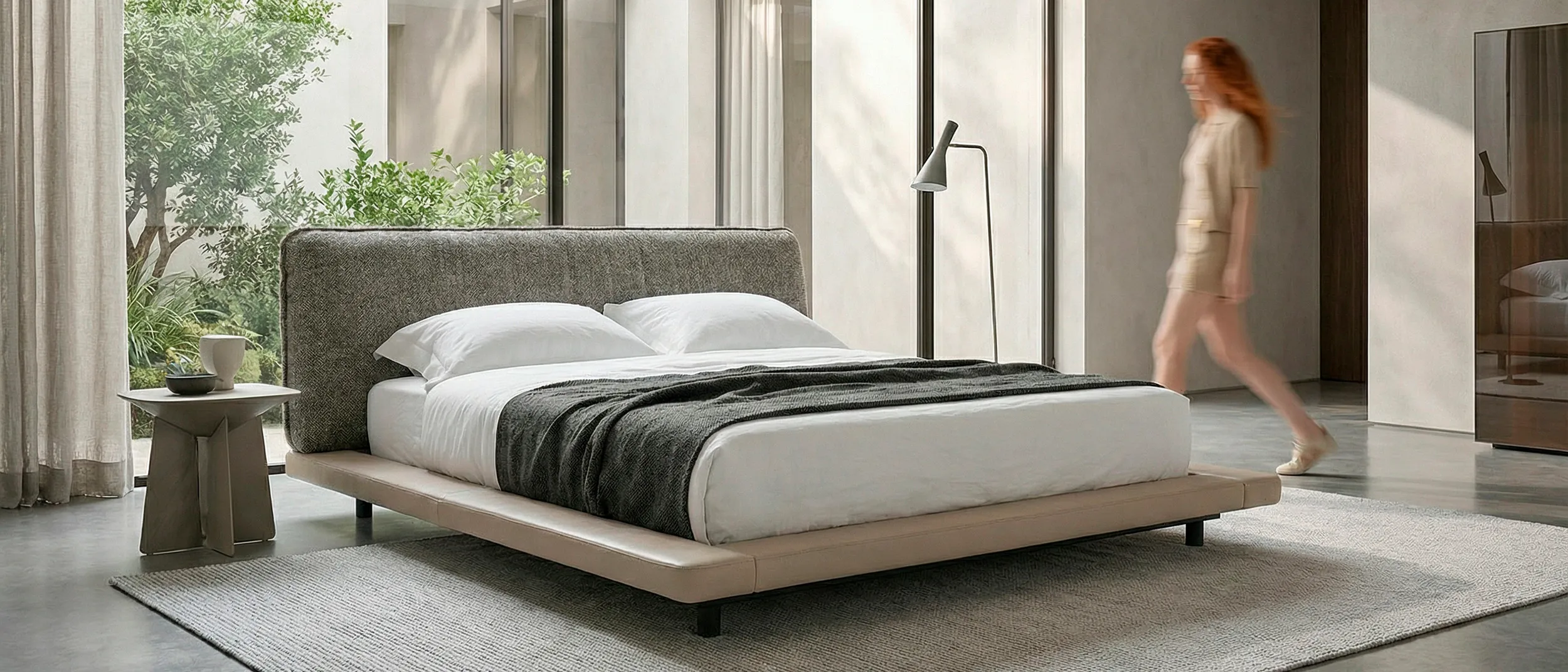 Кровать Пиллоу на высоких ножках — мебельная фабрика РЕНЕ